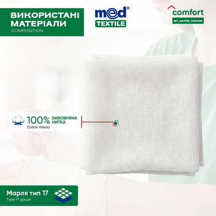 Gauze medical cut, non-sterile, 10 m*90 cm