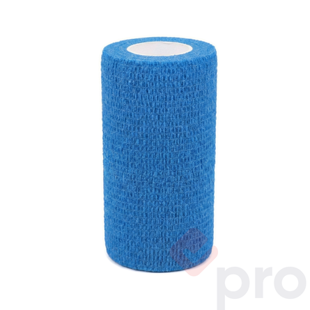 Self-adherent medical bandage, 8 cm x 4 m, blue