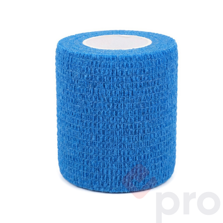 Self-adherent medical bandage, 6 cm x 4 m, blue 