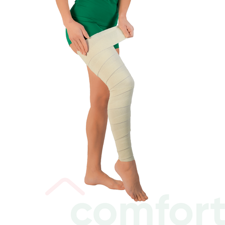 Medical Elastic Bandage with Medium Tensility 12cm x 5m