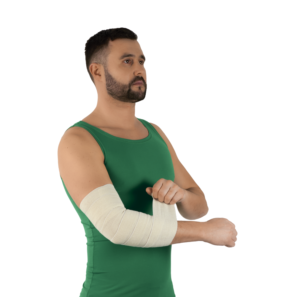 Elastic Bandage with Medium Tensility, 2 m x 10 cm